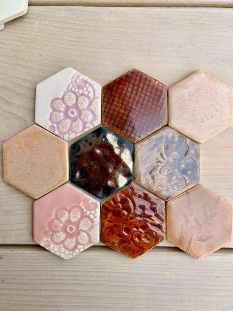 Hexagony małe 8 cm Sample Kakao